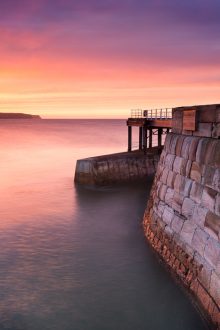 Sunset Whitby West Pier
